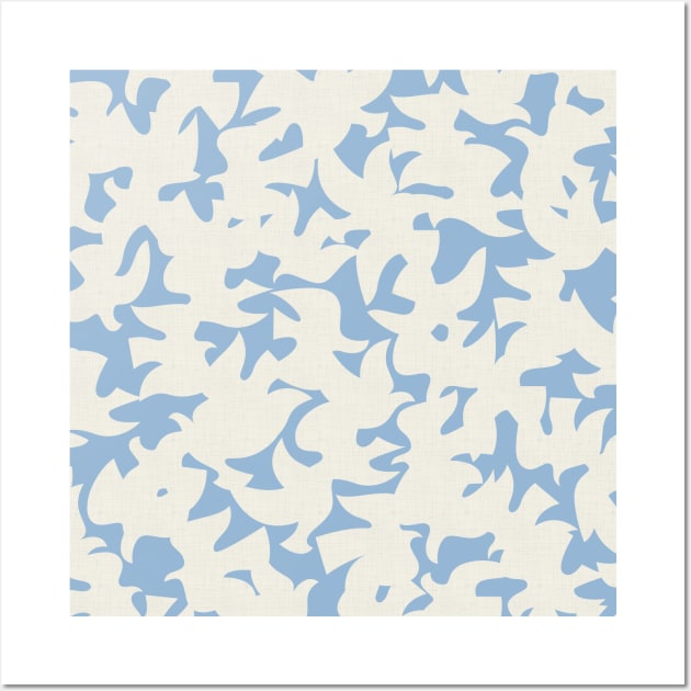 Modern Birds / Vintage Cut Outs on Airy Blue Wall Art by matise